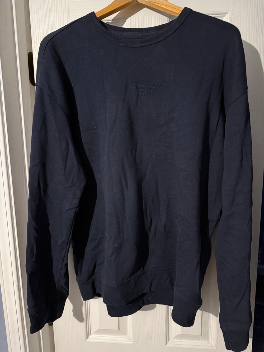 Abercrombie & Fitch Dark Navy Crewneck Sweatshirt